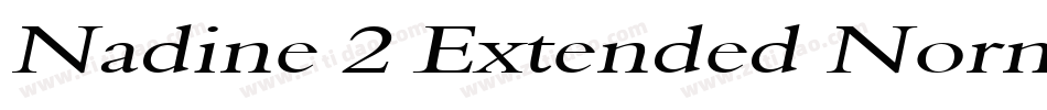 Nadine 2 Extended Normal字体转换
